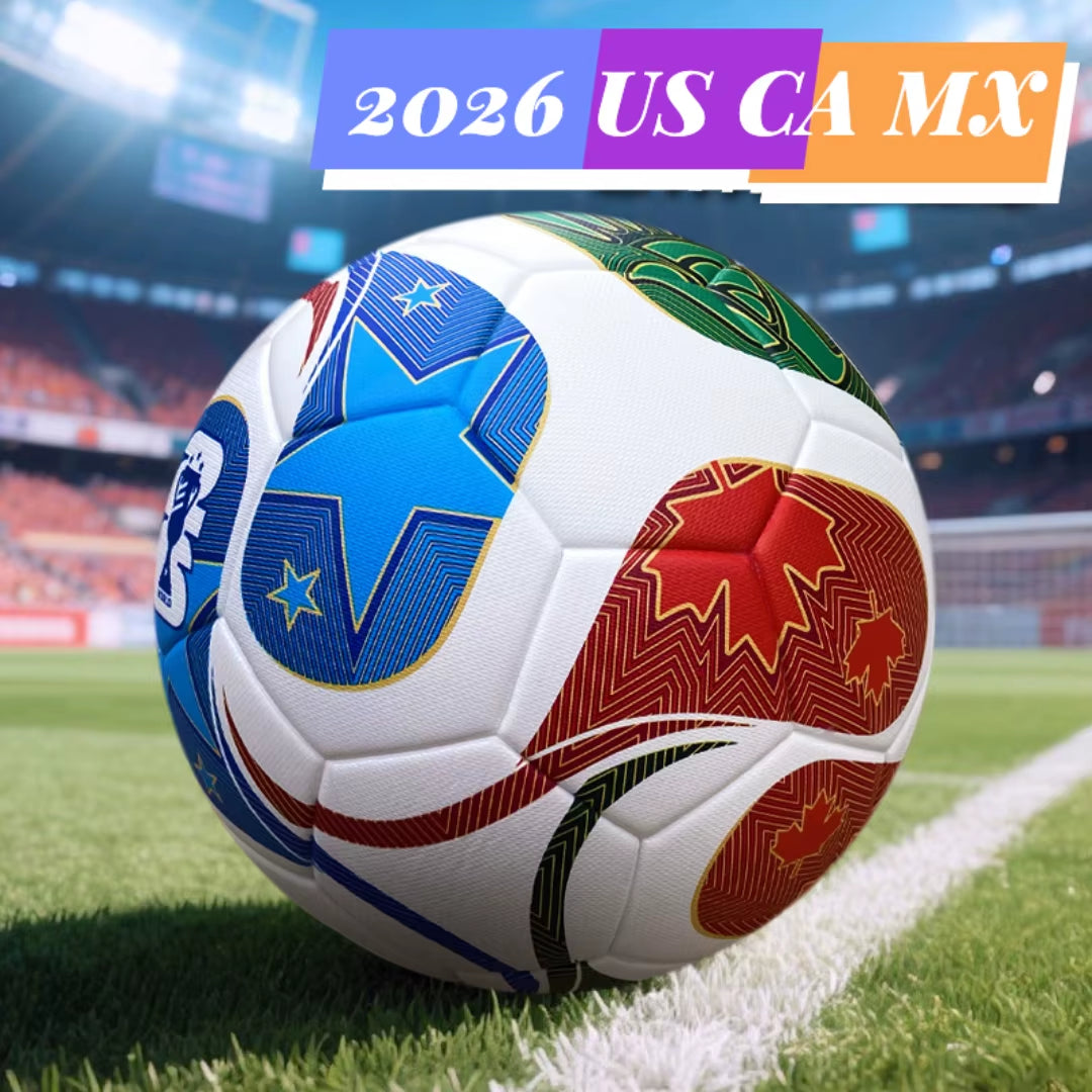 World Cup 2026 Ball – Sizes 5 – Soft Touch TPU Cover, Durable Butyl Bladder, Youth & Adult Training Ball for Indoor & Outdoor