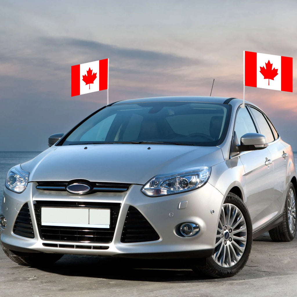 Canada Car Window Flag 12X18Inch Custom Logo with High Material