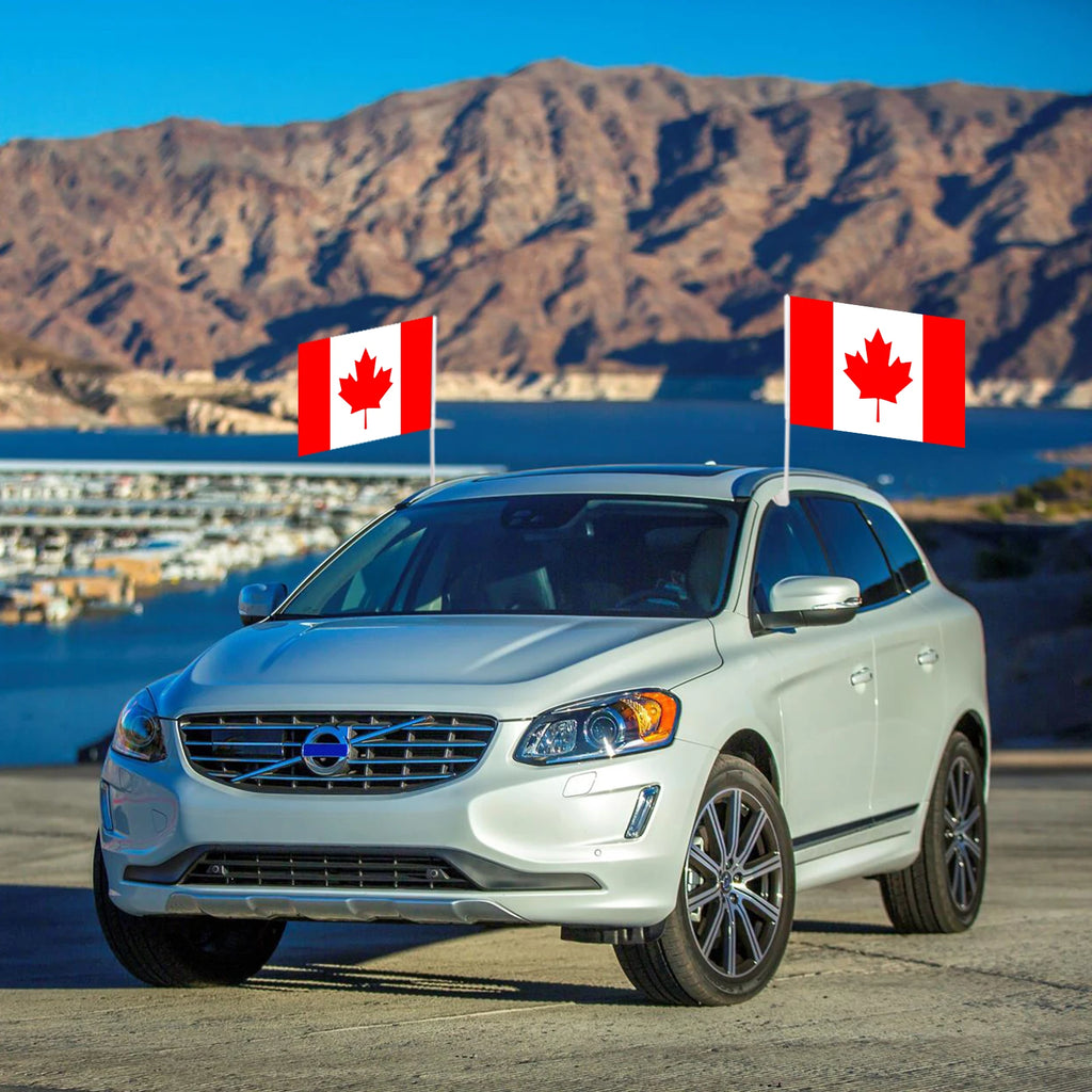 Canada Car Window Flag 12X18Inch Custom Logo with High Material