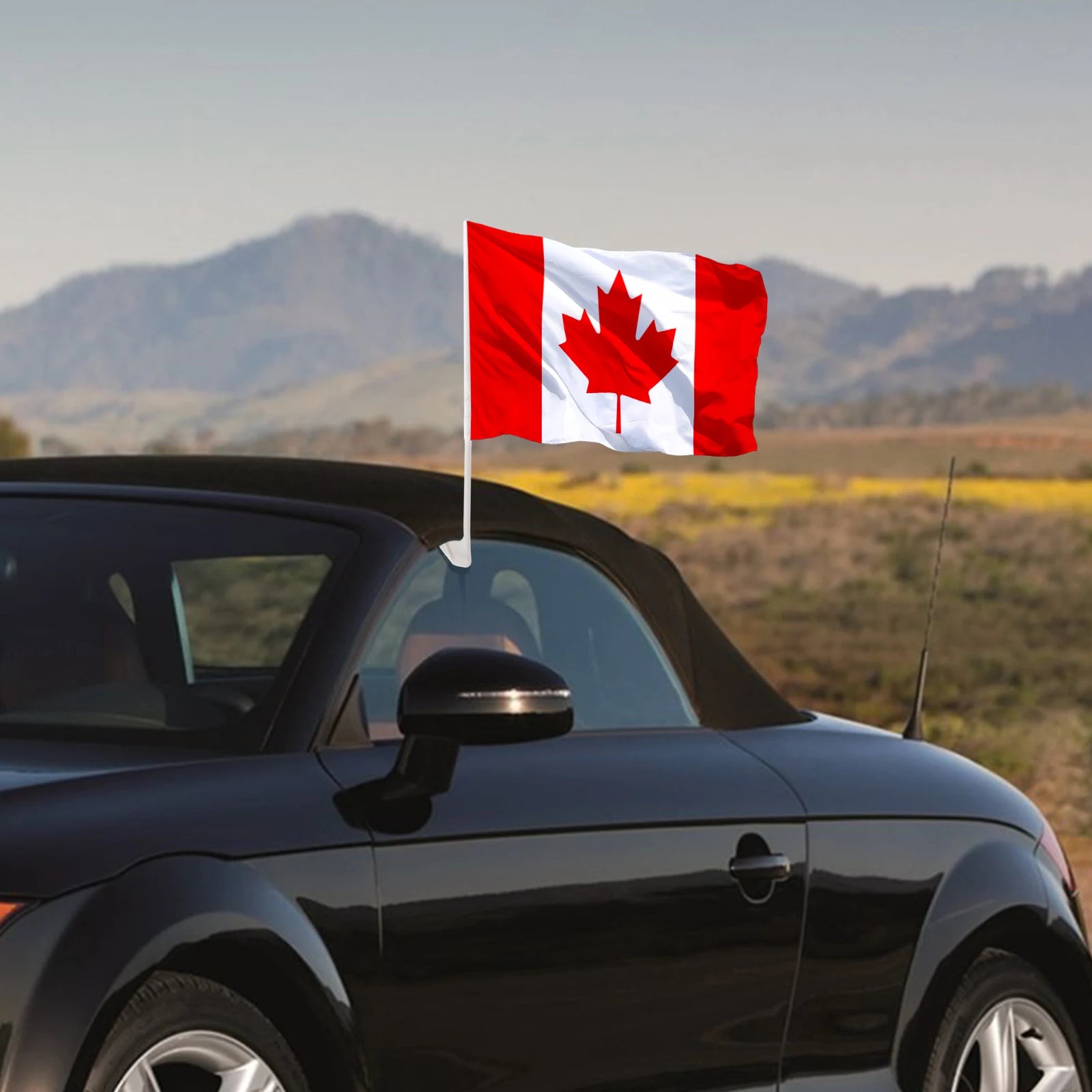 Canada Car Window Flag 12X18Inch Custom Logo with High Material